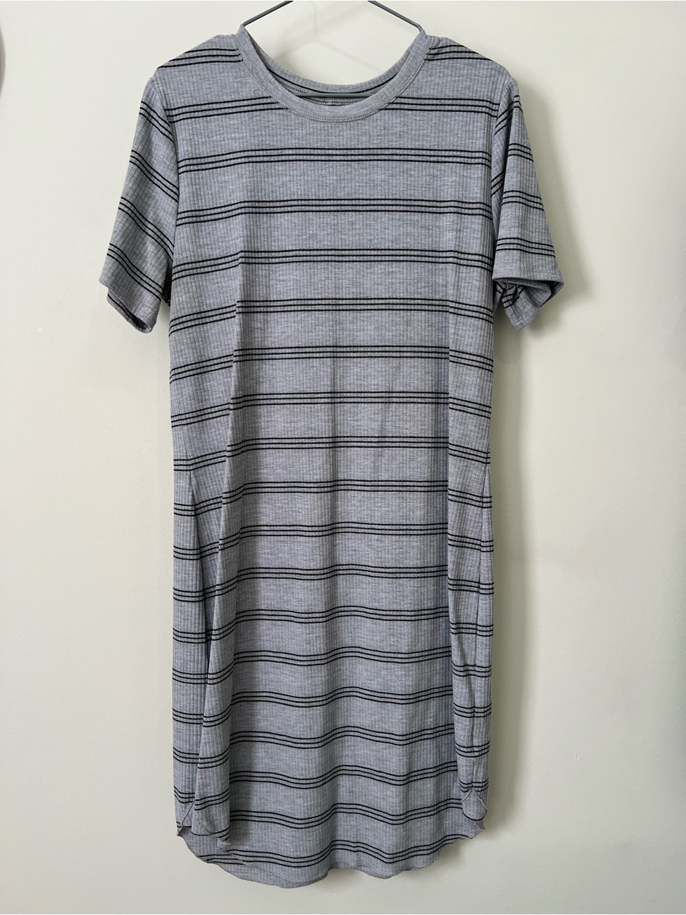 Gentle Fawn Ribbed Fitted Stripped T-Shirt Dress